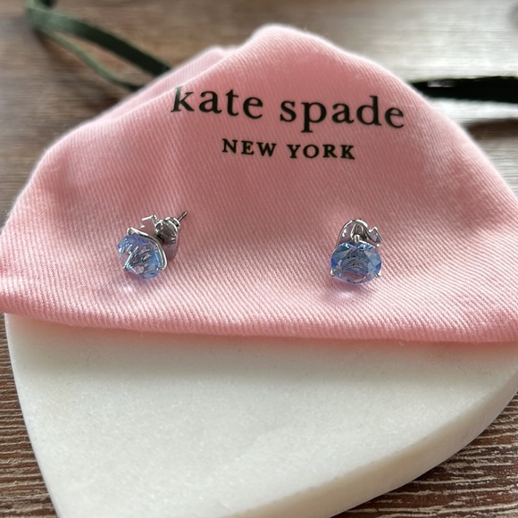 Kate spade light sapphire triple prong studs - Picture 4 of 4